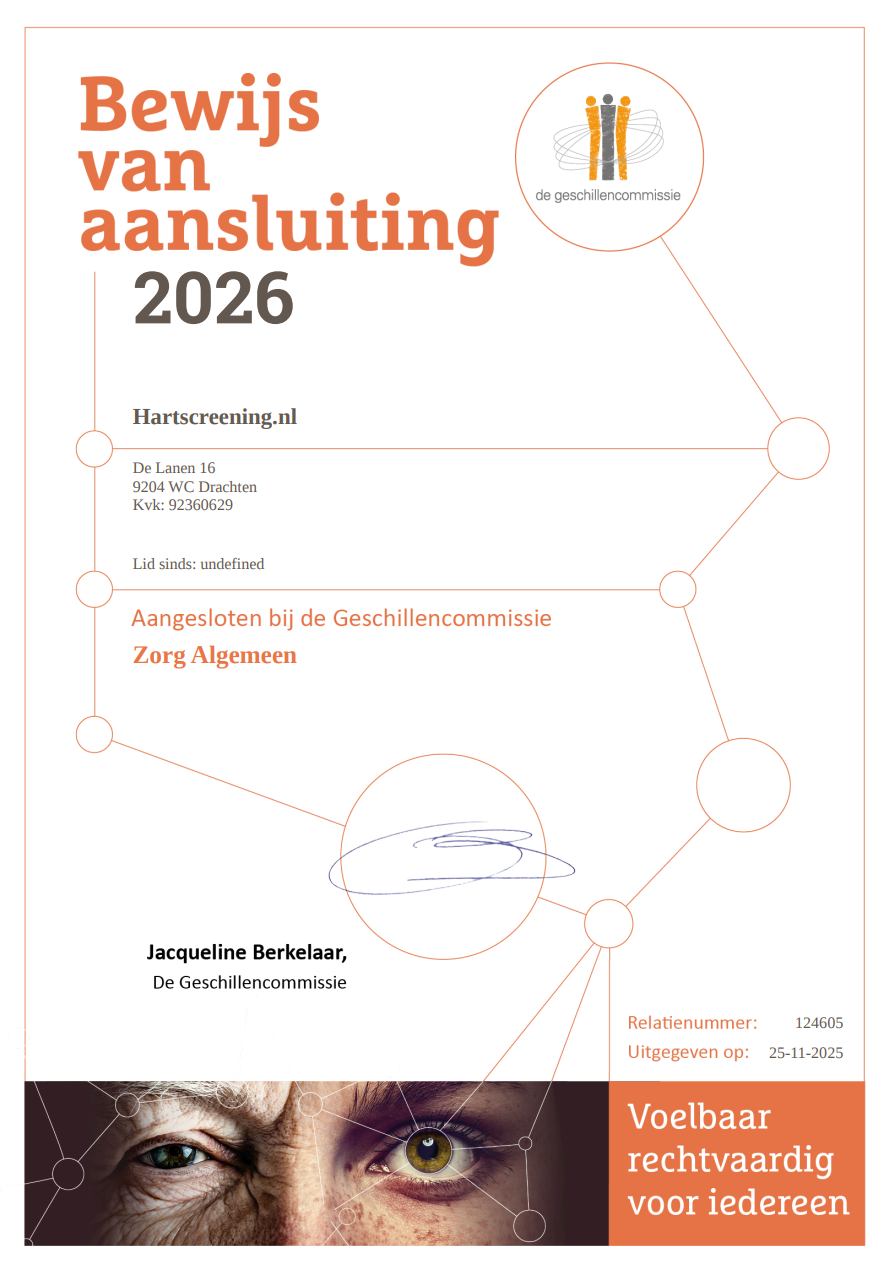 foto van aansluitbewijs