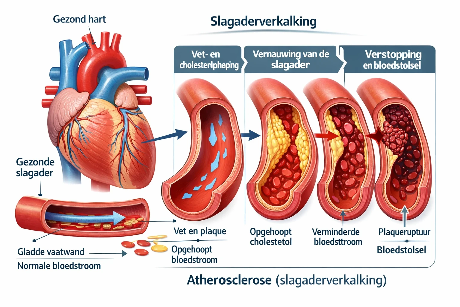 Diagram van hart en bloedvaten met uitleg slagaderverkalking_resultaat_resultaat