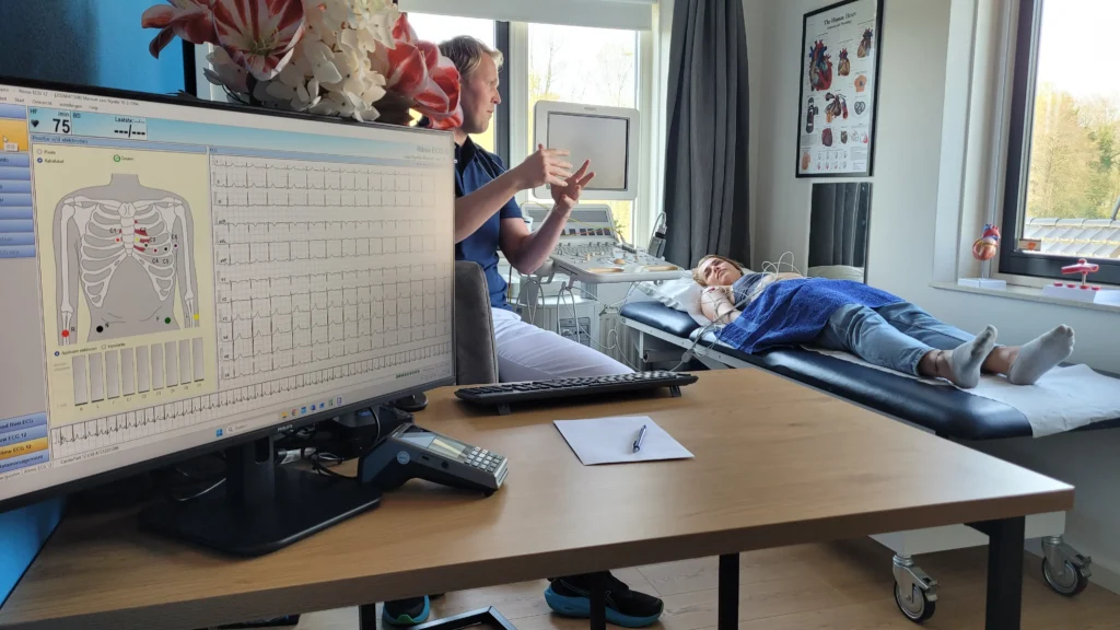ECG en uitleg Hartscreening, hart controle en hart check in Noord Nederland Drachten, Friesland