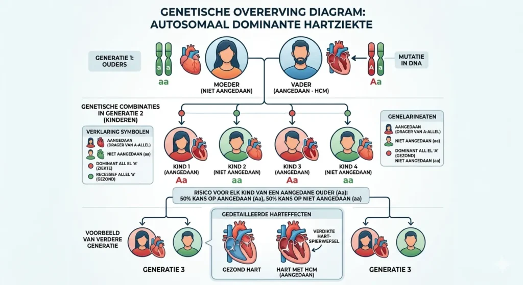 Genetische overerving diagram
