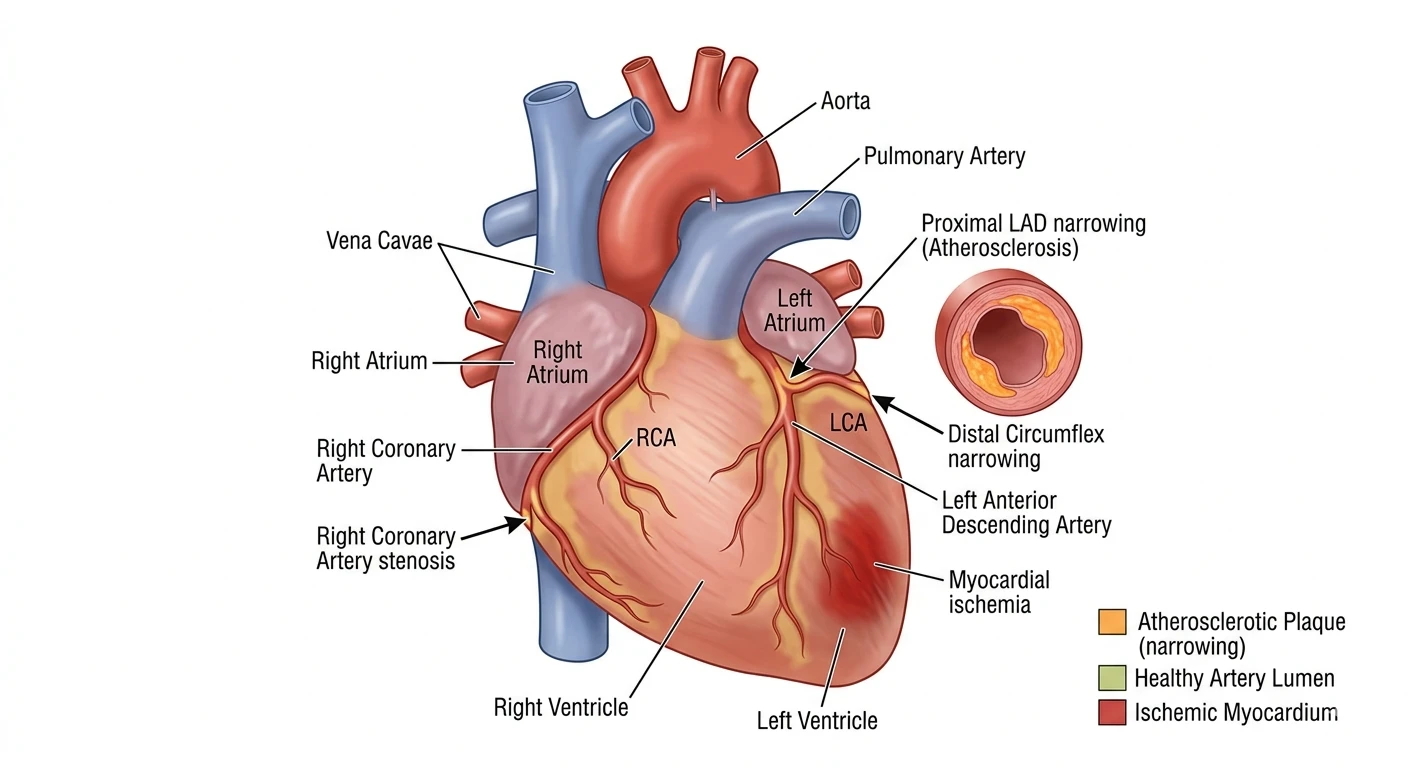 Hart met vernauwde bloedvaten bij hartziekte_resultaat