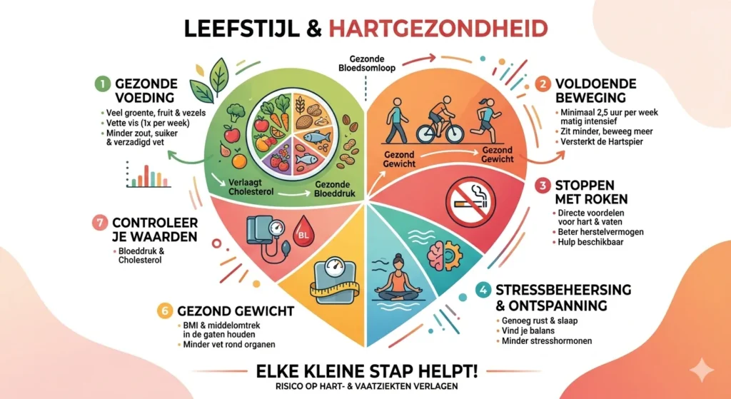 Infographic over leefstijl en hartgezondheid_resultaat
