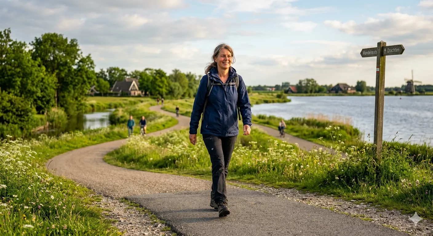 Persoon die buiten wandelt voor een gezond hart_resultaat
