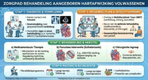 behandeling aangeboren hartafwijking volwassenen schema zorgpad